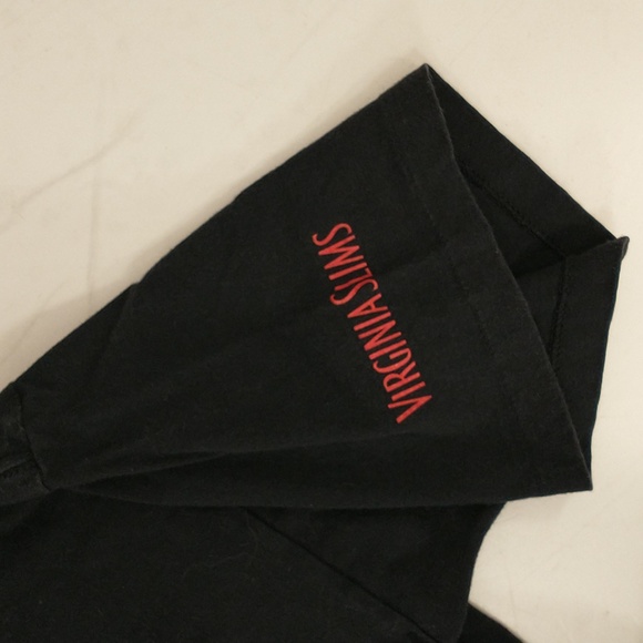 Vintage Graphic T Shirt Virginia Slims It's A Woman Thing Black Vneck USA Cotton - Picture 5 of 9